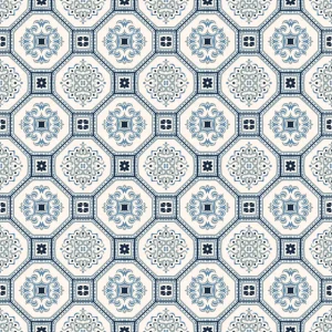V Dance Floor | Blue Mediterranean Charm
