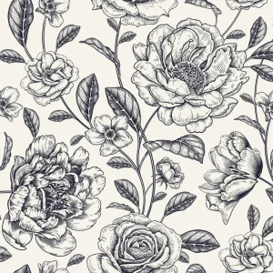 V Dance Floor | Black Ink Botanicals
