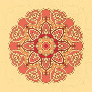V Dance Floor | Terracotta Mandala Bloom