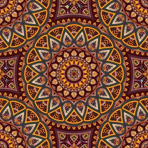 V Dance Floor | Bold Ethnic Bloom