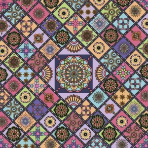 V Dance Floor | Vibrant Boho Geometry