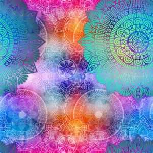 V Dance Floor | Kaleidoscope Mandala Burst