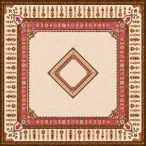 Bohemian Folk Floral Wedding Dance Floor V 10 Ft х 10 Ft